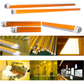 LED amber tube light outdoor IP65 vertical farming plant light 590nm yellow LED Anti Moth light